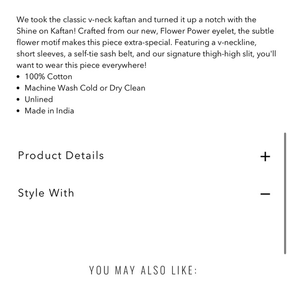 Jen’s Pirate Booty Shine On Kaftan- M/L - Picture 5 of 5